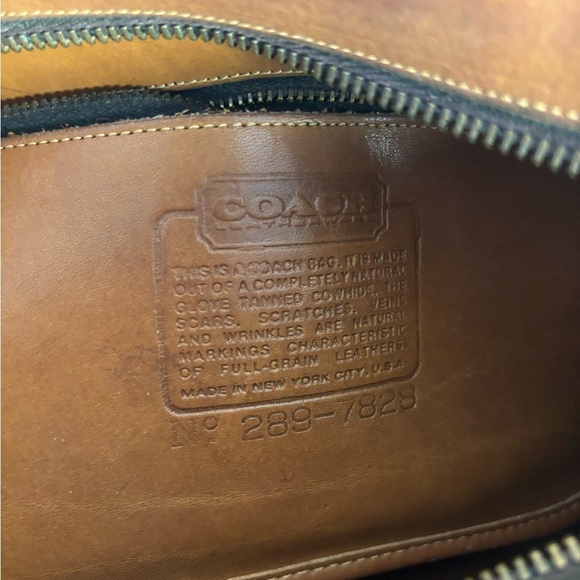 Coach Vintage 80s British Tan Swagger Bag - Picture 9 of 13